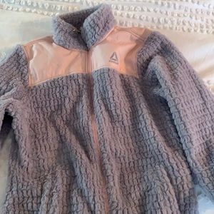 Like new girls Reebok fleece jacket